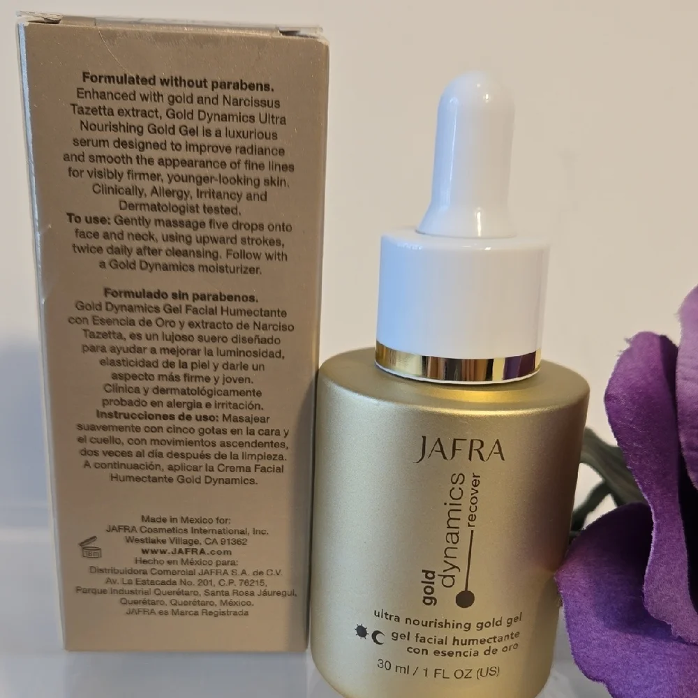 JAFRA Gold Dynamics Gold Gel Serum • Ultra Nourishing • Anti‑Aging • 1 oz NWT